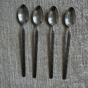 Gorham Stainless Vintage Hacienda Pattern Long Teaspoons Set of 4